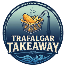 Trafalgar Takeaway logo.